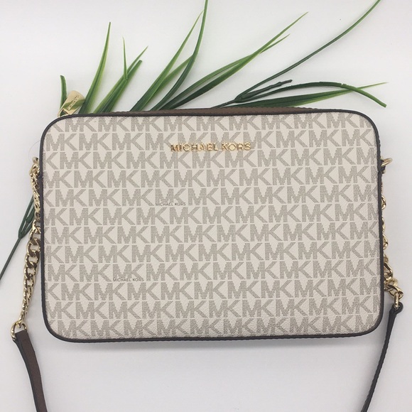 MICHAEL KORS LG EW CROSSBODY Bag Vanilla - Picture 3 of 8